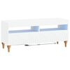 vidaXL Gabinete de TV LED Branco Derivados de Madeira