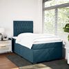 vidaXL Cama boxspring com colch&atilde;o 120x200 cm veludo azul