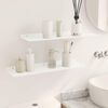 vidaXL Prateleira Flutuante 2 pcs Branco 60 x 18 x 2,5 cm A&ccedil;o