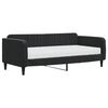 vidaXL Sof&aacute;-cama com colch&atilde;o 90x190 cm veludo preto