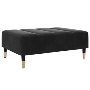 vidaXL Apoio de p&eacute;s 77x55x31 cm veludo preto