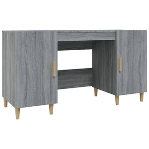 vidaXL Secret&aacute;ria 140x50x75 cm derivados de madeira cinzento sonoma