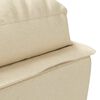 vidaXL Chaise lounge de massagem com almofad&otilde;es tecido creme
