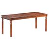 vidaXL Mesa de jantar 180x90x76 cm madeira maci&ccedil;a