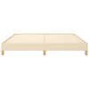 vidaXL Estrutura de cama sem colch&atilde;o 180x200 cm tecido cor creme