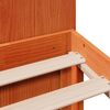 vidaXL Cama com estante sem colchão 140x190 cm pinho maciço