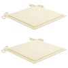 vidaXL Cadeiras de jardim dobr&aacute;veis c/ almofad&otilde;es 2 pcs ac&aacute;cia maci&ccedil;a
