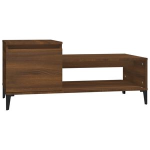 vidaXL Mesa de centro 100x50x45 cm derivados madeira carvalho castanho