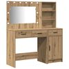 vidaXL Mesa de vestir 2 unid. Castanho 78,5 x 41 x 135 cm