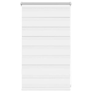 vidaXL Cortina Zebra 50,9x100 cm, Largura do tecido 46,7 cm, branca
