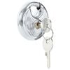 vidaXL Trancas Discus com Chaves 12 unid. Prateado 6 x 2,3 x 6 cm