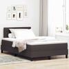 vidaXL Cama Box com colch&atilde;o Marrom Escuro 120 x 190 cm tecido