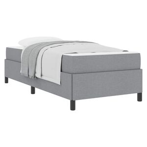 vidaXL Cama Box Cinzento-claro 80 x 200 cm tecido