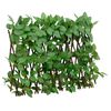 vidaXL&nbsp;Treli&ccedil;a de hera artificial extens&iacute;vel 180x30 cm verde