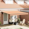 vidaXL Toldo Retr&aacute;til Amarelo e Laranja 400 &times; 300 cm Poli&eacute;ster e A&ccedil;o