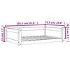 vidaXL Cama para c&atilde;es 105,5x75,5x28 cm madeira de pinho castanho mel