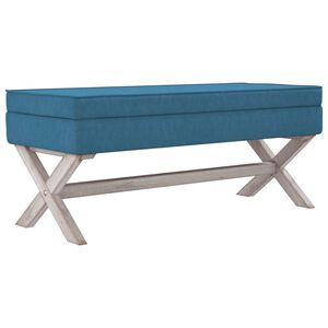 vidaXL Banco de arrumação 110x45x49 cm veludo azul
