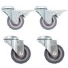 vidaXL Rodas girat&oacute;rias com furo roscado 4 pcs 50 mm