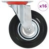 vidaXL 16 pcs rodas girat&oacute;rias 125 mm