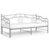vidaXL Estrutura sofá-cama de puxar 90x200 cm metal cinzento