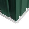 vidaXL Abrigo de jardim, metal, verde