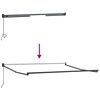 vidaXL Toldo retr&aacute;til manual 300x250 cm castanho