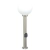 vidaXL Lumin&aacute;ria de poste com tomada, 80 cm, a&ccedil;o inoxid&aacute;vel, IP44