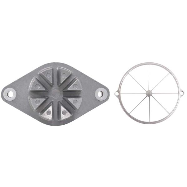 vidaXL Cortador de Frutas Prateado 20 x 20 x 48 cm Alumínio Fundido