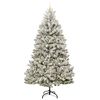 vidaXL Árvore de Natal Artificial Verde e Branco 270 cm PVC e Metal