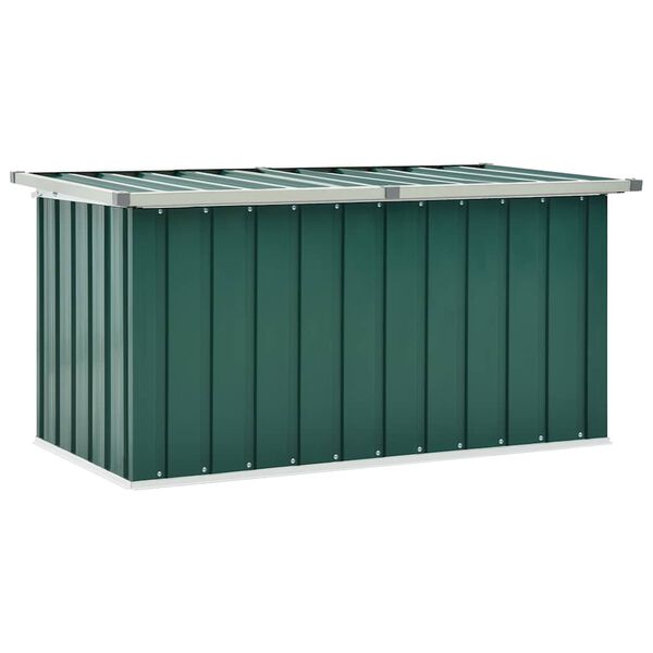 vidaXL Caixa de armazenamento para jardim verde 129x67x65 cm