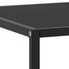 vidaXL Mesa de centro 120x50x35 cm vidro preto