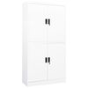 vidaXL Arm&aacute;rio de escrit&oacute;rio 90x40x180 cm a&ccedil;o branco
