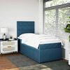 vidaXL Cama com molas/colch&atilde;o 90x190 cm veludo azul-escuro
