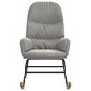 vidaXL Cadeira de baloi&ccedil;o veludo cinzento-claro