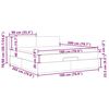 vidaXL Estrutura de cama otomana com colch&atilde;o 180x200 cm azul escuro