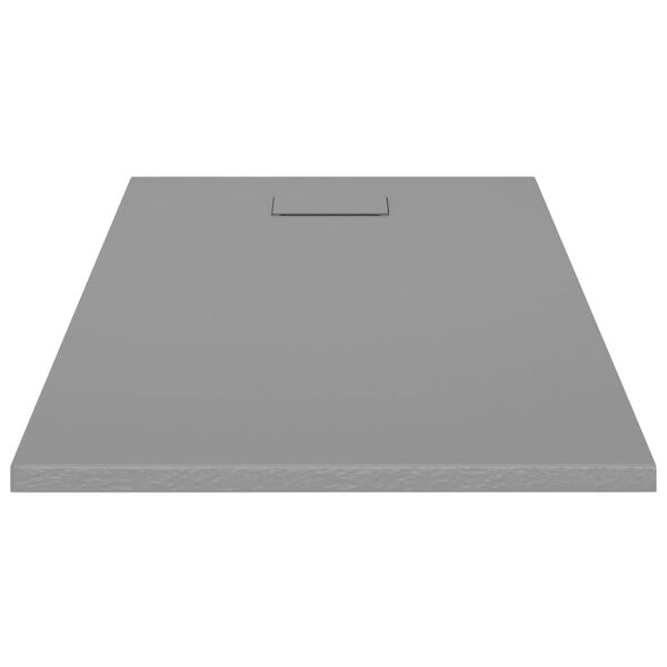 vidaXL Base de chuveiro SMC 120x70 cm cinzento