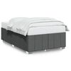 vidaXL Estrutura de cama sem colch&atilde;o cinza escuro 120x190 cm tecido