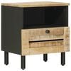 vidaXL Mesa-de-cabeceira Natural 40 x 33 x 46 cm