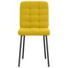 vidaXL Cadeiras de jantar 4 pcs veludo amarelo