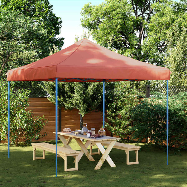 vidaXL Tenda para festas pop-up dobr&aacute;vel 292x292x315 cm terracotta