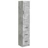vidaXL Conjunto de Gabinete 2 unid. 33 x 34,5 x 87 cm Cinzento Cimento