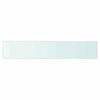 vidaXL Prateleiras 2 pcs 80x15 cm vidro transparente