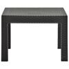 vidaXL Mesa de jardim 58x58x41 cm vime PP antracite