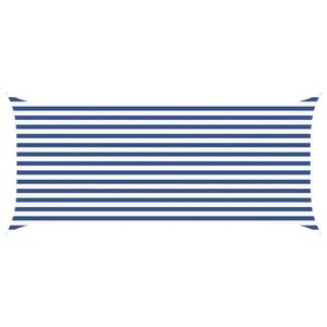 vidaXL Vela de sombra solar Azul e Branco 4,5 x 2 m