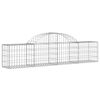 vidaXL Cestos gabião arqueados 25pcs 200x30x40/60 cm ferro galvanizado