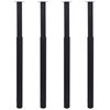 vidaXL Pernas de mesa telesc&oacute;picas 4 pcs 710 mm-1100 mm preto
