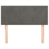 vidaXL Cabeceira de cama veludo 90x5x78/88 cm cinzento-escuro