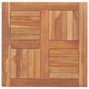 vidaXL Tampo de mesa 60x60x2,5 cm madeira de teca maci&ccedil;a