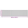 vidaXL Tapete retangular 70x300 cm bambu castanho-escuro