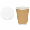 vidaXL Copos de caf&eacute; de papel com tampas 1000 pcs 12oz 300ml